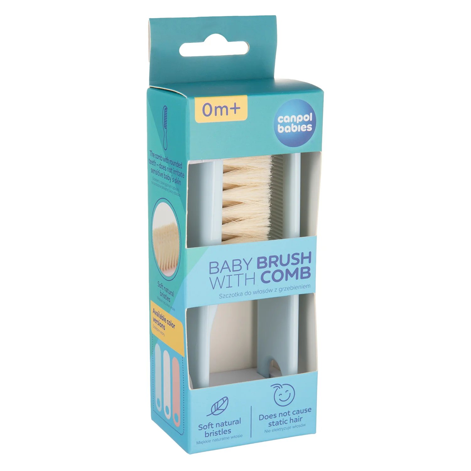 Canpol Babies Baby Brush and Comb with Soft Natural Bristles CB 2/424 at Zubaidas Official™ - Image 9