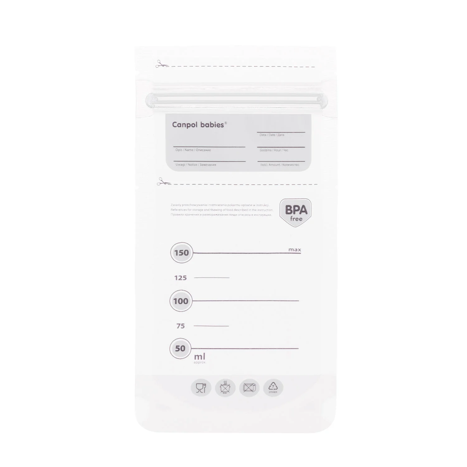Canpol babies Breast Milk Storage Bags 25 pieces 150 ML 70/001 at Zubaidas Official™ - Image 4
