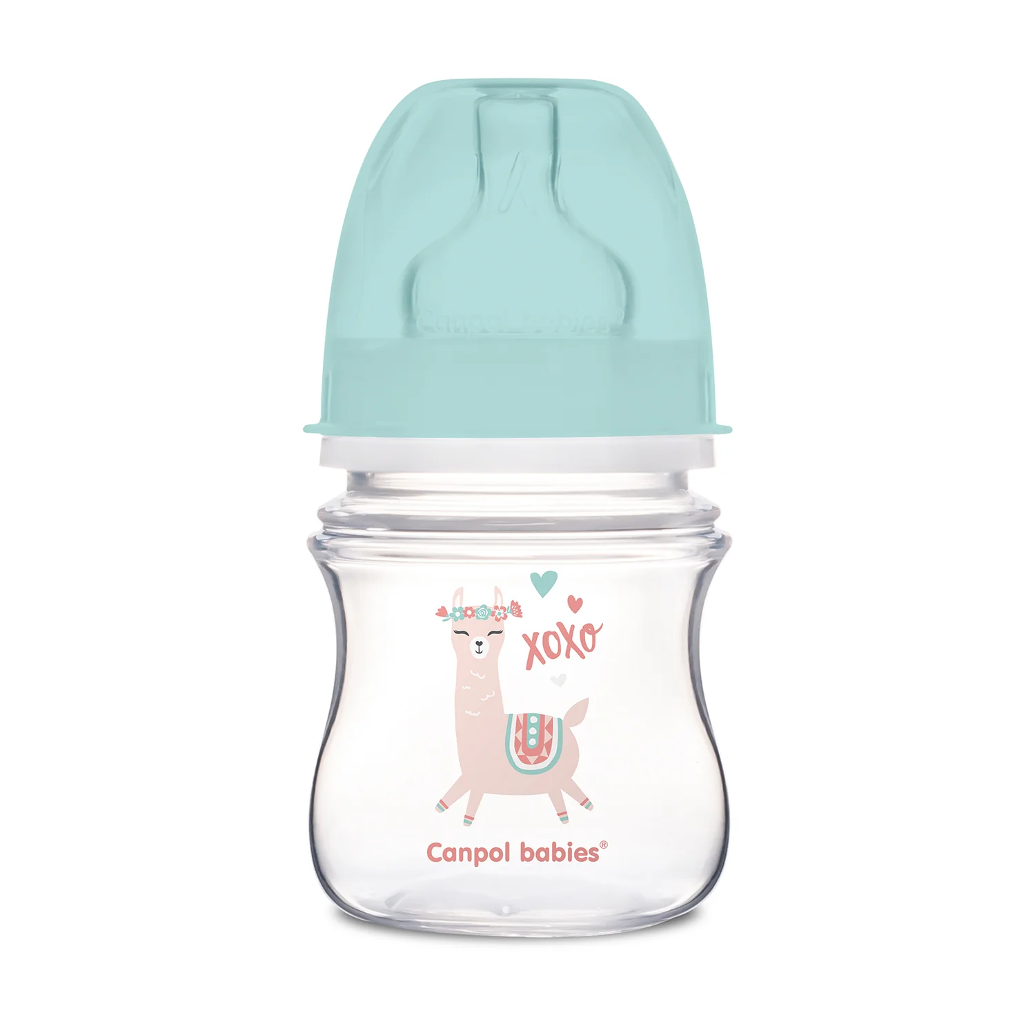 Canpol babies Easy start Anti colic Wide Neck Bottle 120 ML PP EXOTIC ANIMALS green 35/220 at Zubaidas Official™
