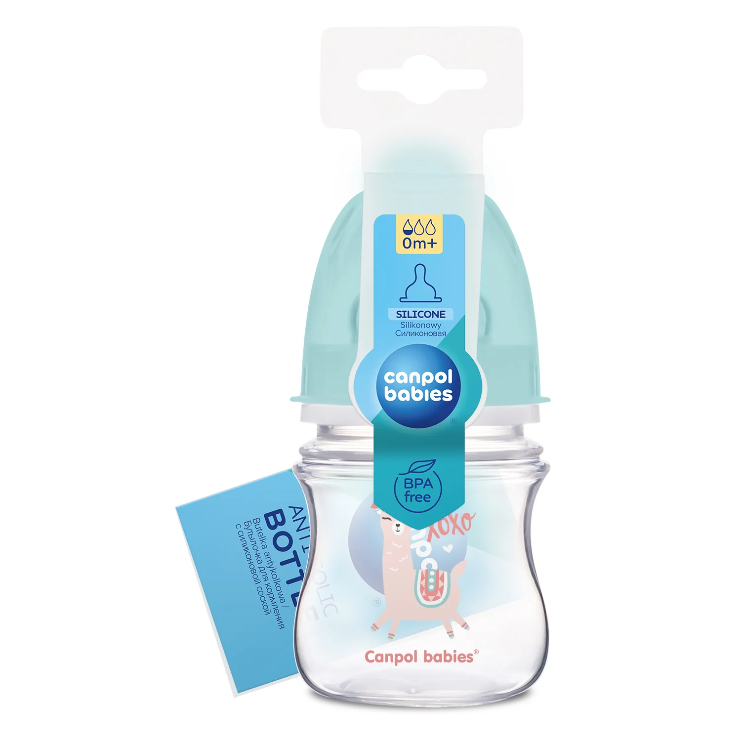 Canpol babies Easy start Anti colic Wide Neck Bottle 120 ML PP EXOTIC ANIMALS green 35/220 at Zubaidas Official™ - Image 3