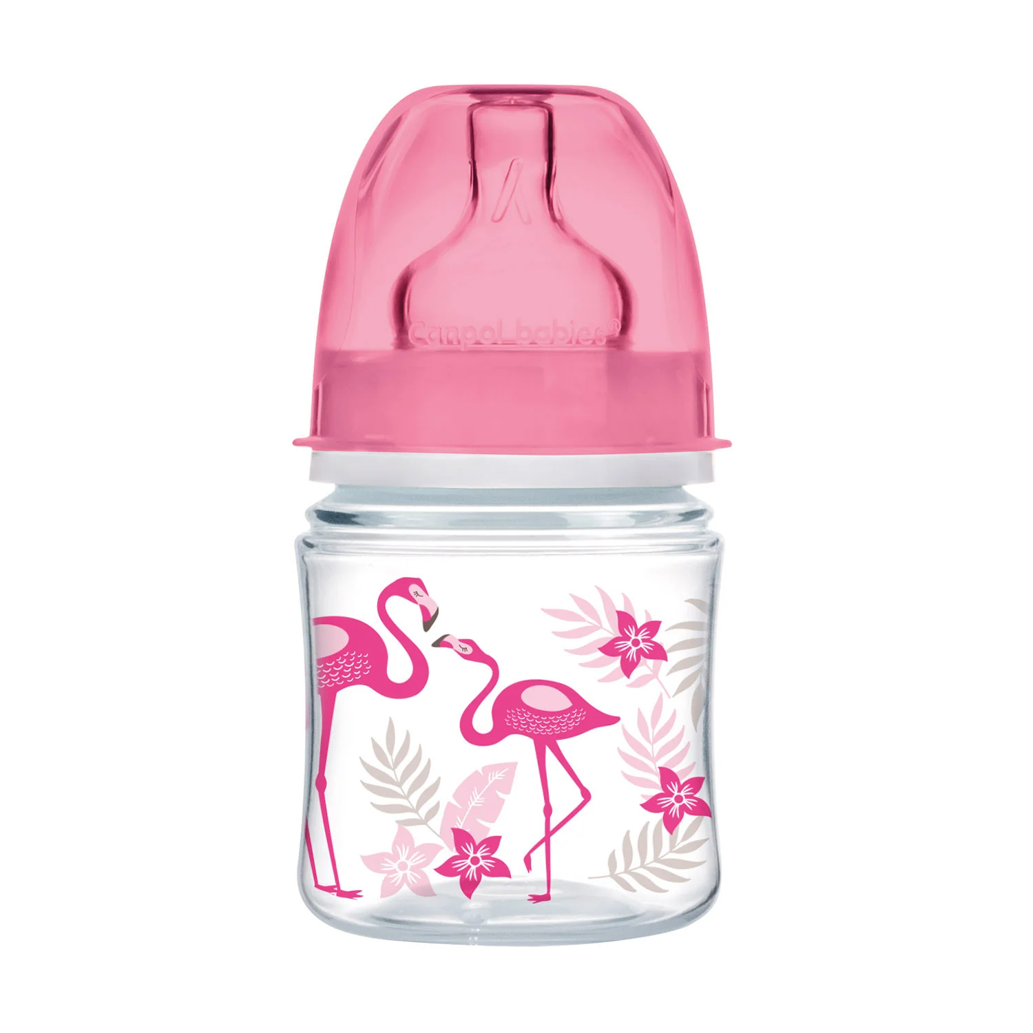 Canpol babies Easy Start Anti colic Wide Neck Bottle 120 ML PP JUNGLE coral 35/226 at Zubaidas Official™