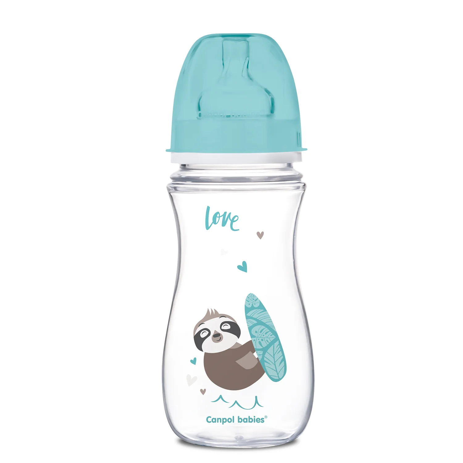 Canpol babies Easy start Anti colic Wide Neck Bottle 300 ML PP EXOTIC ANIMALS blue 35/222 at Zubaidas Official™