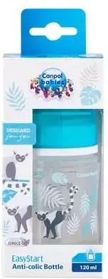 Canpol Babies Easy start Wide Neck Pp Bottle 120 ML Jungle grey 35/226 at Zubaidas Official™ - Image 3