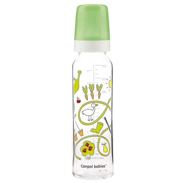 Canpol Babies Glass Narrow Neck Bottle TOYS 240 ML 42/201 at Zubaidas Official™ - Image 2
