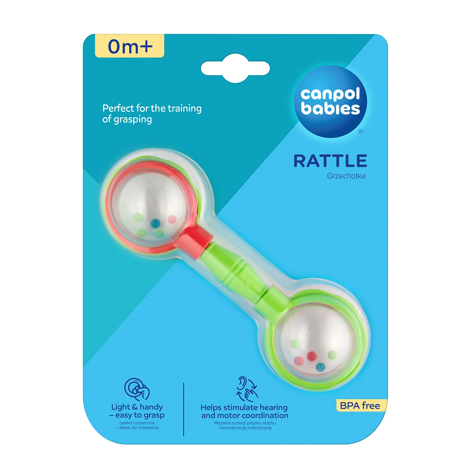 Canpol Babies Rattle BARBELL Green 2/606 at Zubaidas Official™ - Image 2