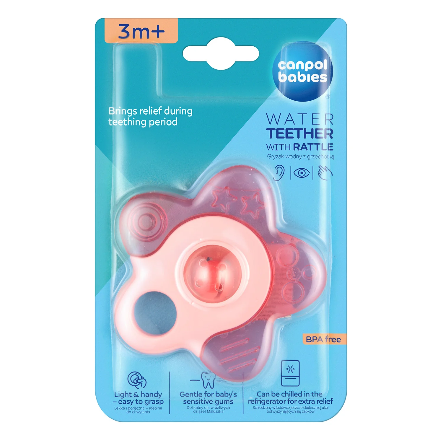 Canpol babies Water Teether with Rattle STAR 56/161 at Zubaidas Official™ - Image 3