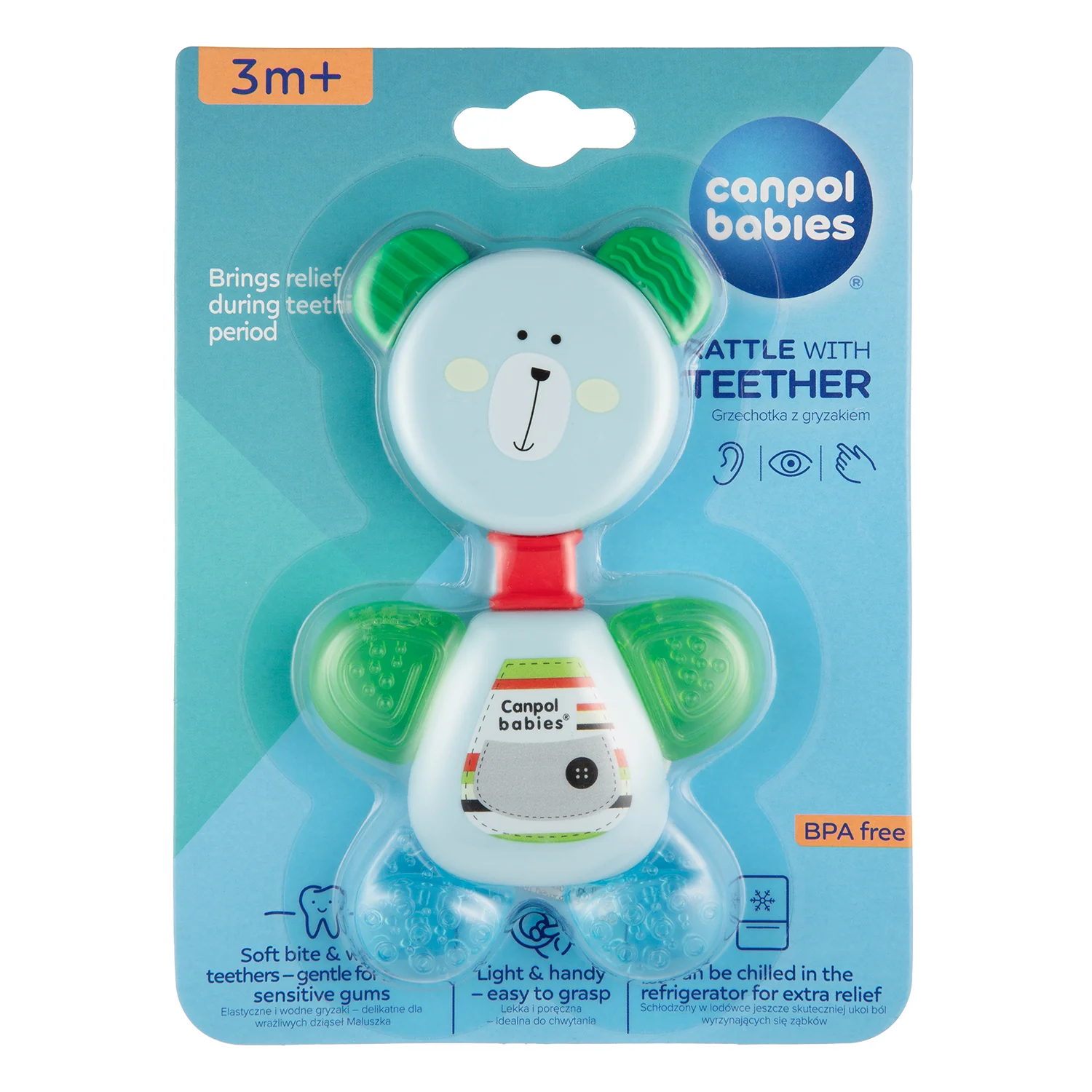 Canpol Babies Rattle with Water Teether BEAR 56/139 at Zubaidas Official™ - Image 6