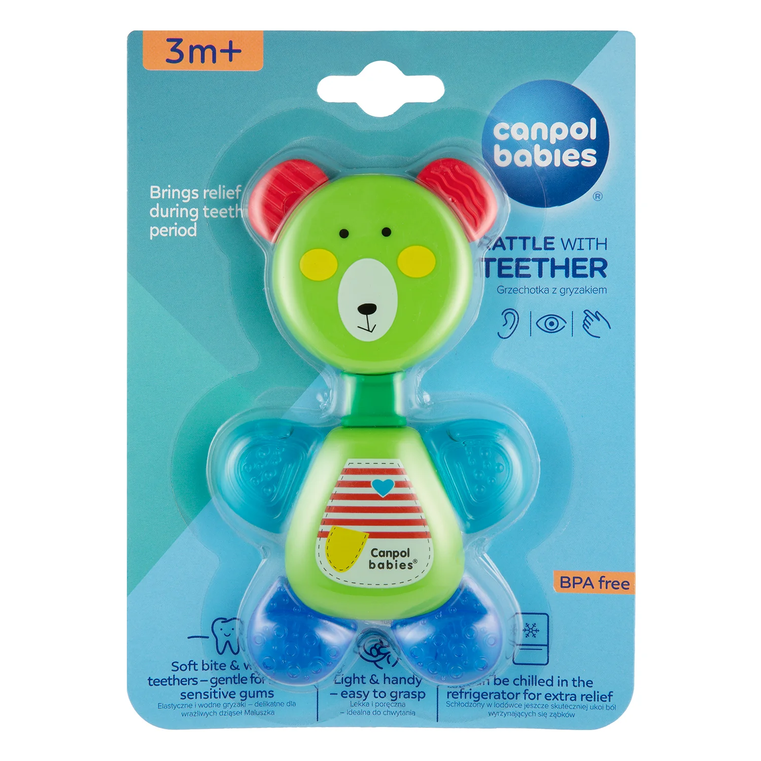Canpol Babies Rattle with Water Teether BEAR 56/139 at Zubaidas Official™ - Image 8