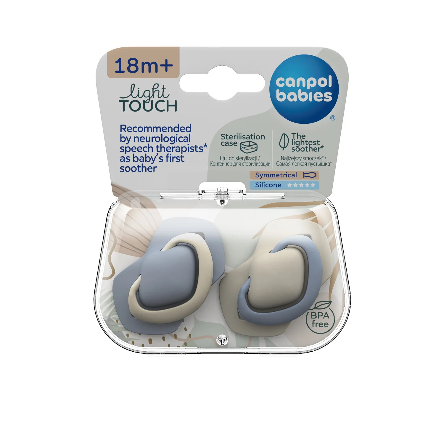 Canpol Babies Silicone Soother Light touch 18 M+ Symmetrical PURE COLOR 2 pieces 22/657 at Zubaidas Official™ - Image 5