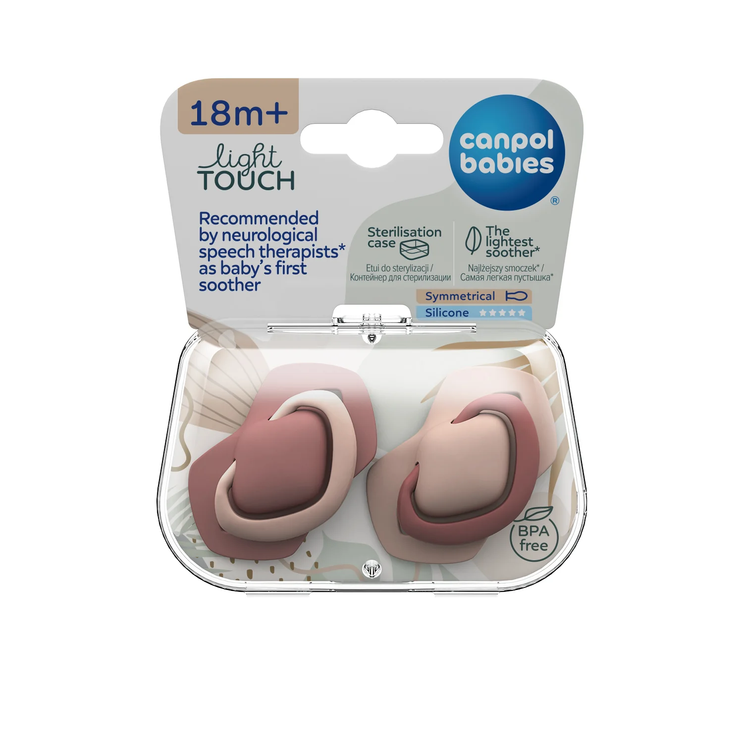 Canpol Babies Silicone Soother Light touch 18 M+ Symmetrical PURE COLOR 2 pieces 22/657 at Zubaidas Official™ - Image 5