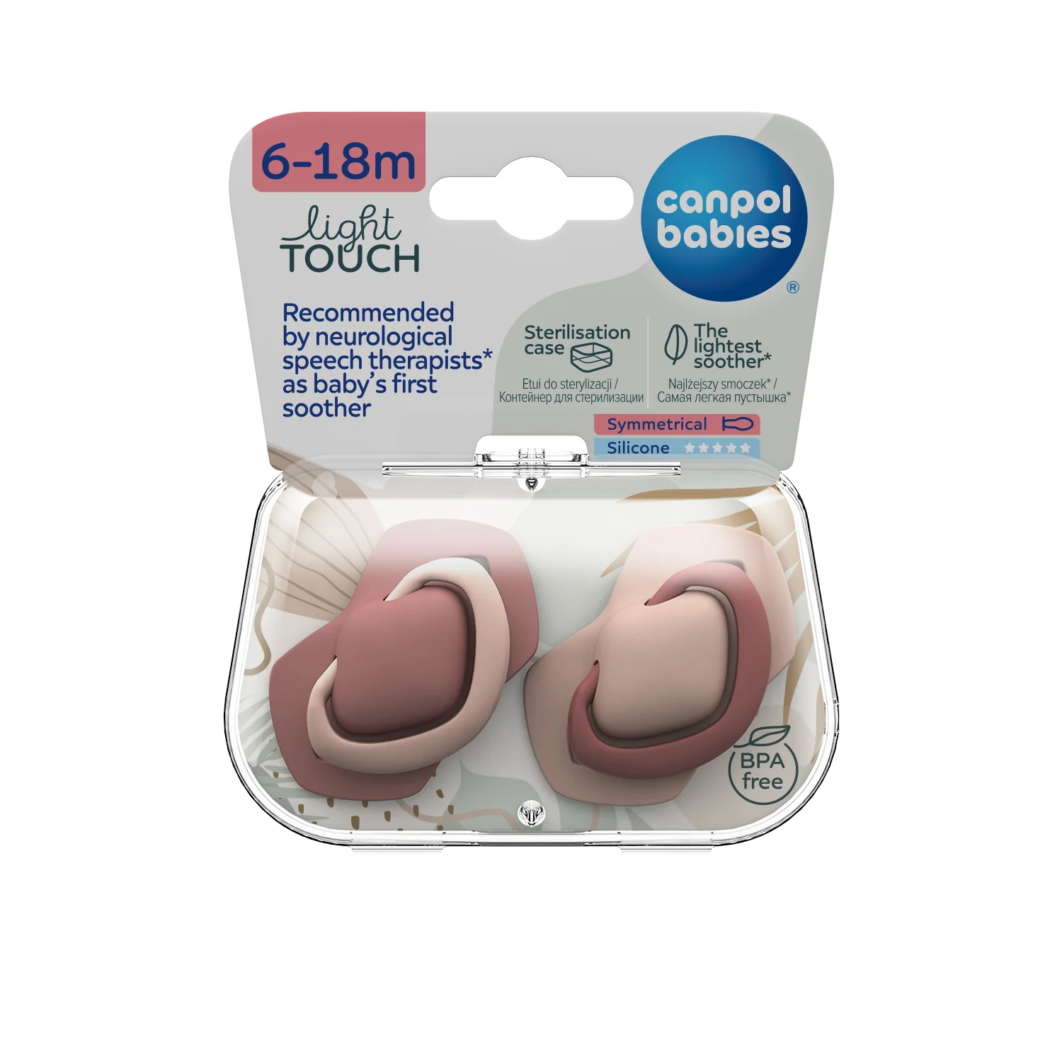 Canpol Babies Silicone Soother Light touch 6-18 M Symmetrical PURE COLOR 2 pieces 22/656 at Zubaidas Official™ - Image 5