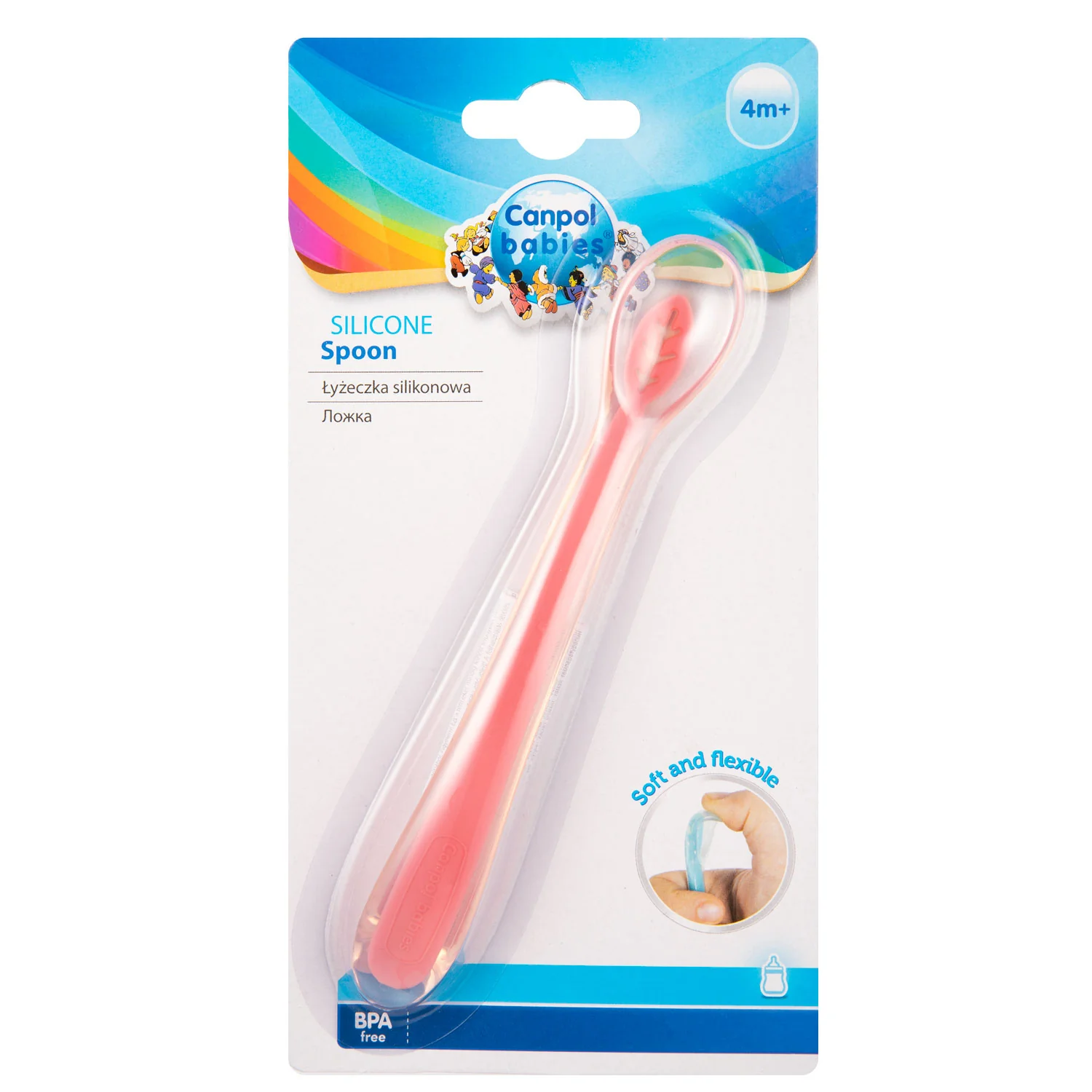 Canpol Babies Silicone Spoon Pink 51/010 at Zubaidas Official™ - Image 3