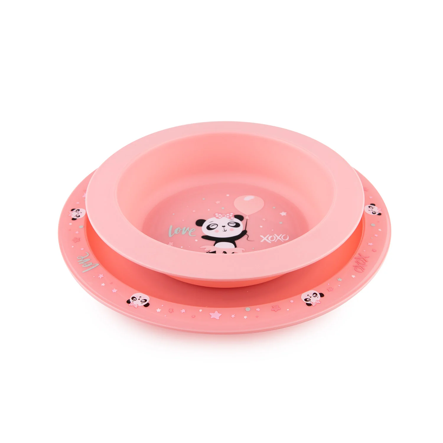Canpol Babies Tableware Set of 2 Elements EXOTIC ANIMALS Pink 56/523 at Zubaidas Official™