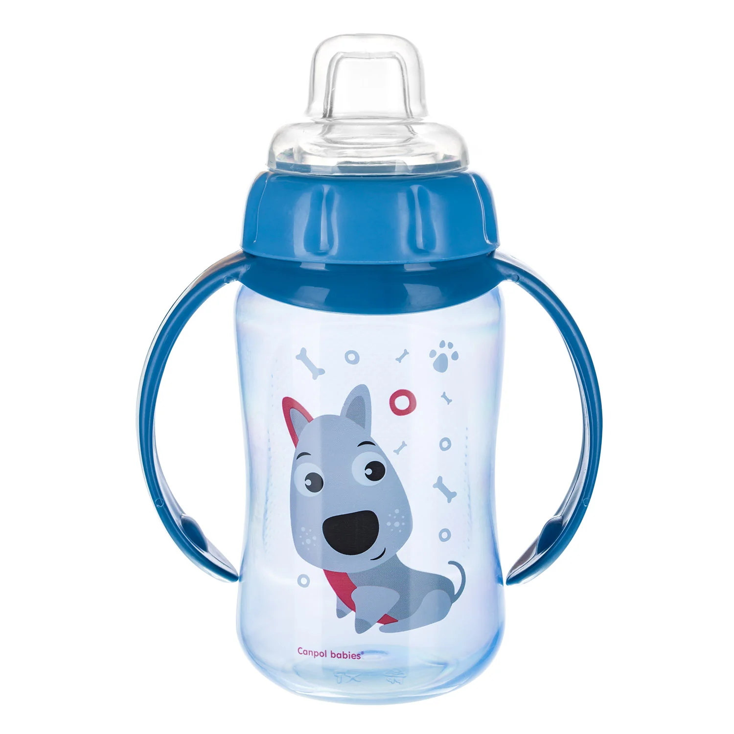Canpol Babies Training Cup Silicon Spout 320 ML CUTE ANIMALS Blue 56/512 at Zubaidas Official™