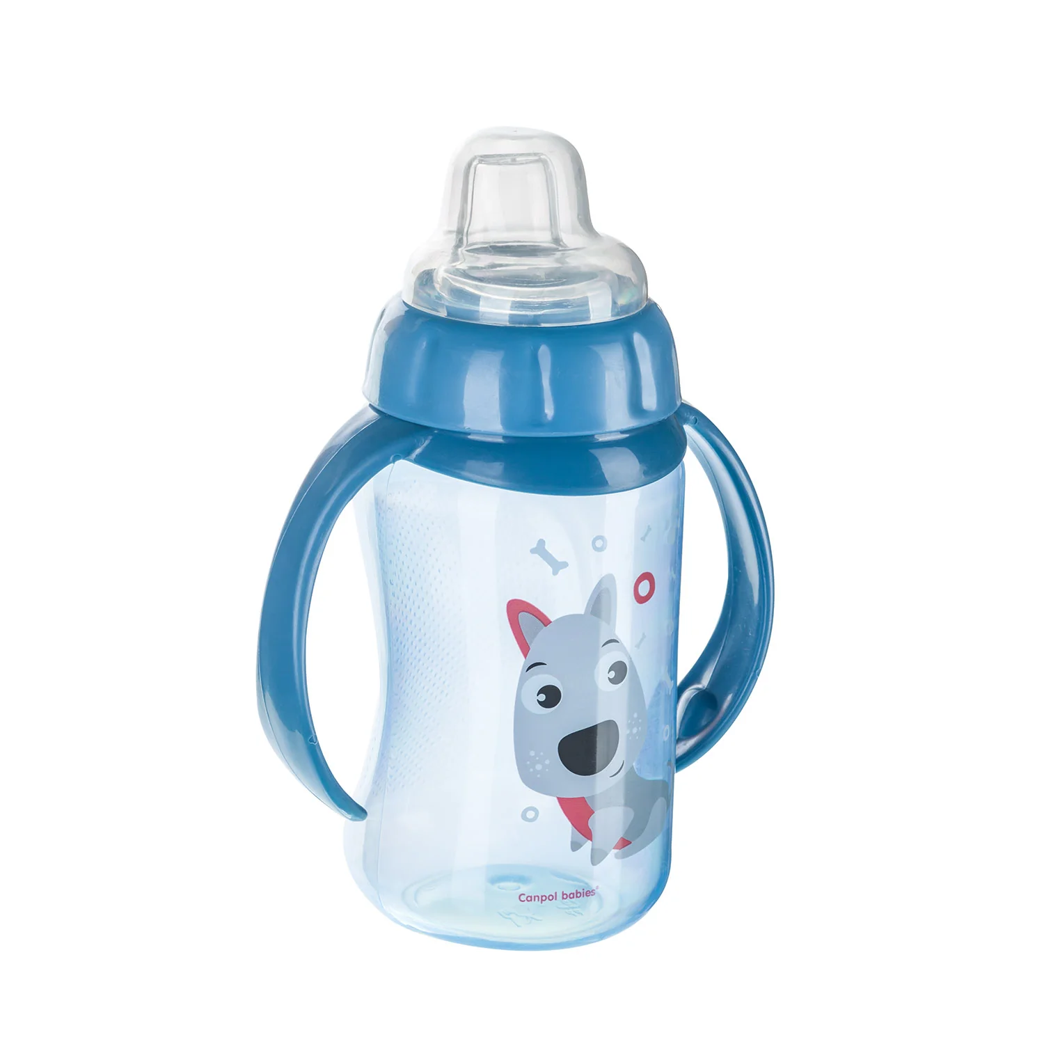 Canpol Babies Training Cup Silicon Spout 320 ML CUTE ANIMALS Blue 56/512 at Zubaidas Official™ - Image 2