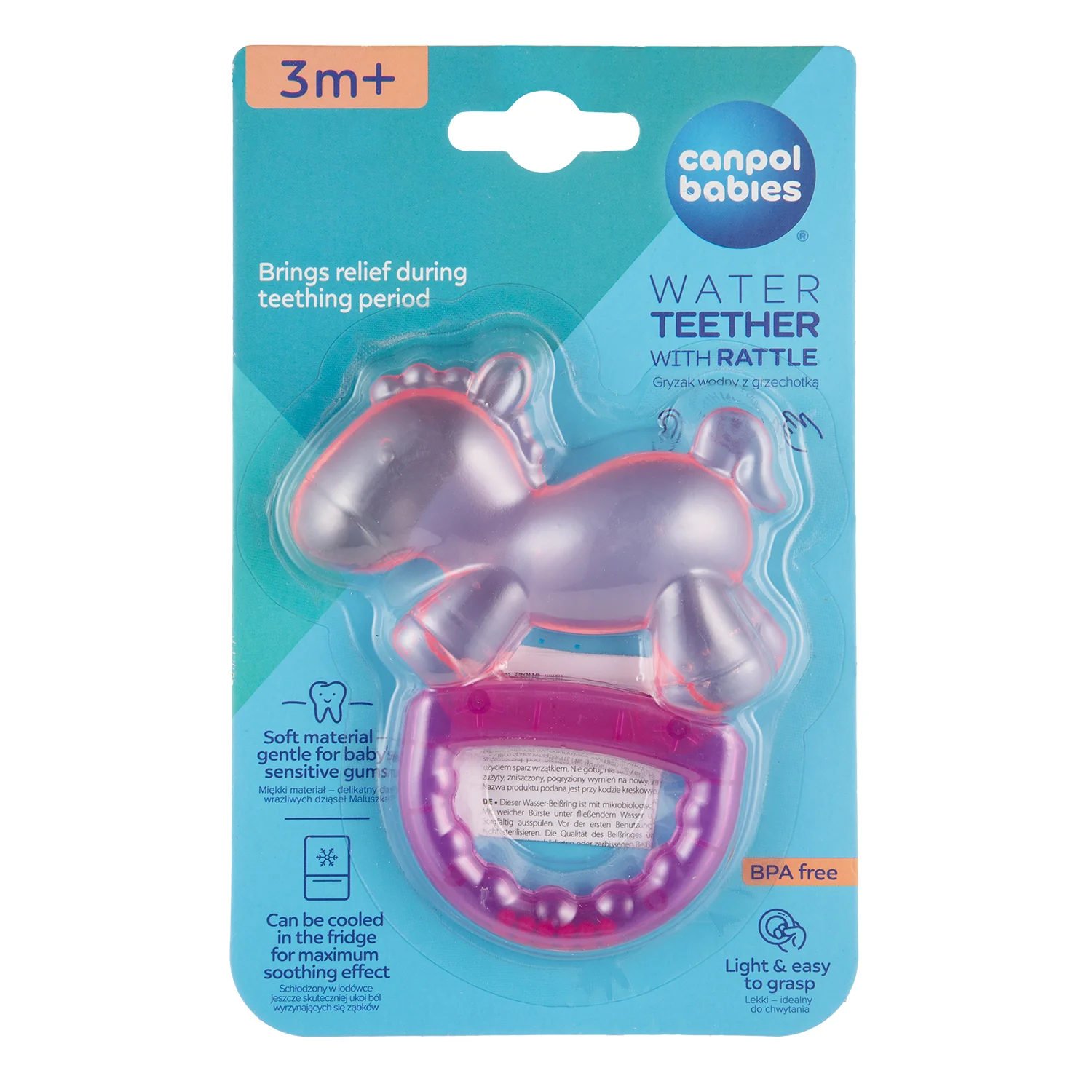 Canpol babies Water Teether with Rattle HORSE 74/018 at Zubaidas Official™ - Image 3