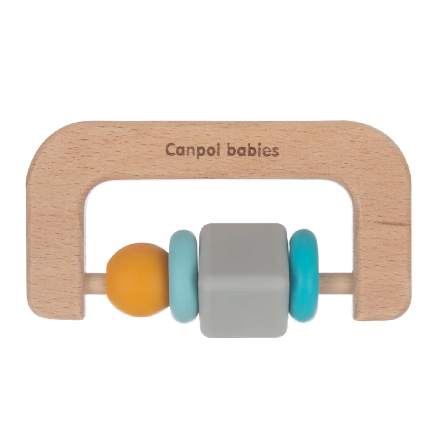 Canpol Babies Wooden Silicone Teether 80/301 at Zubaidas Official™ - Image 2