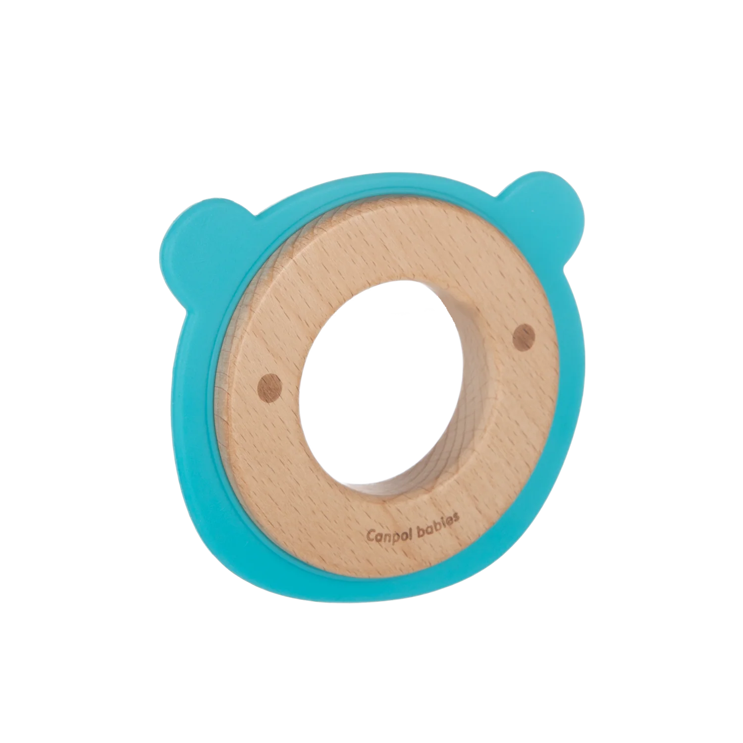 Canpol babies Wooden Silicone Teether BEAR 80/304 at Zubaidas Official™