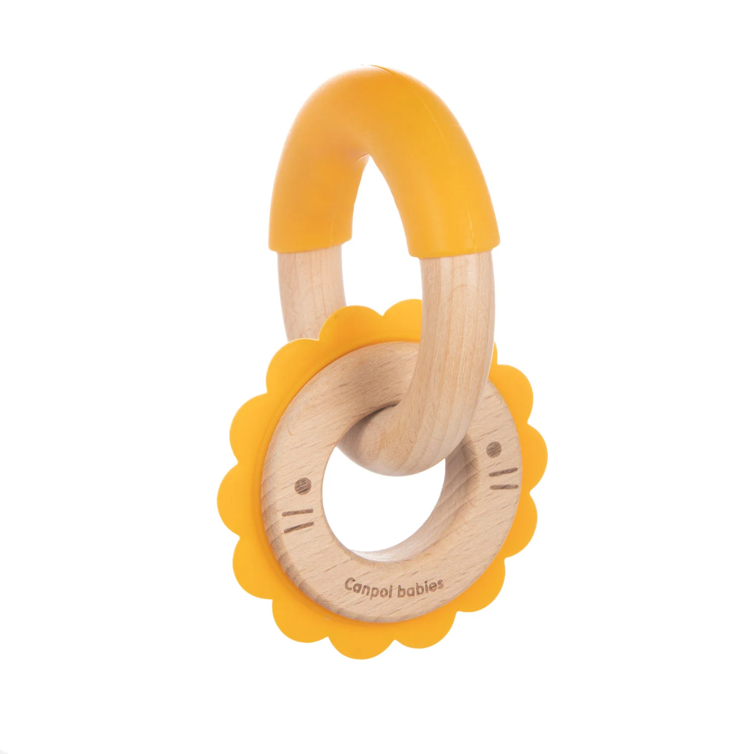 Canpol babies Wooden Silicone Teether LION 80/300 at Zubaidas Official™