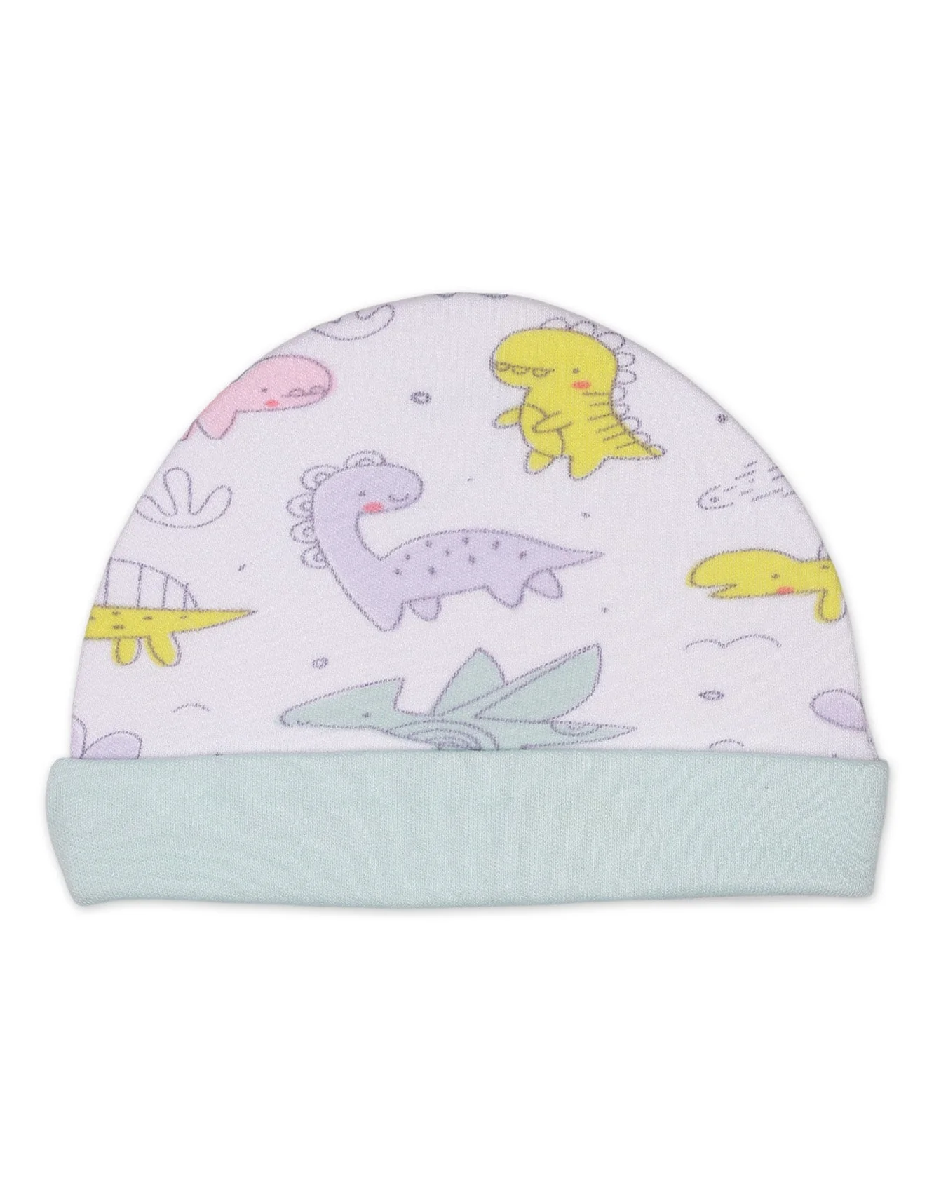 Zubaida's Cap, Mitten & Booties Set Dino World Theme Unisex - Image 2