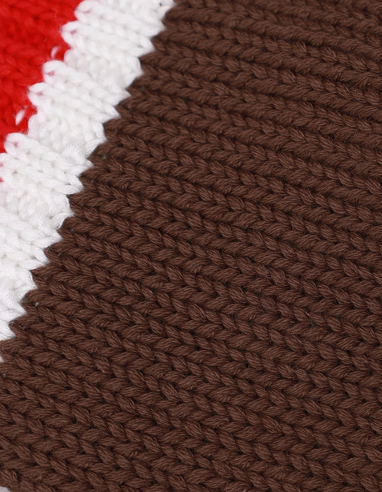Zubaida's Caps Woolen Brown Stripes - Image 2