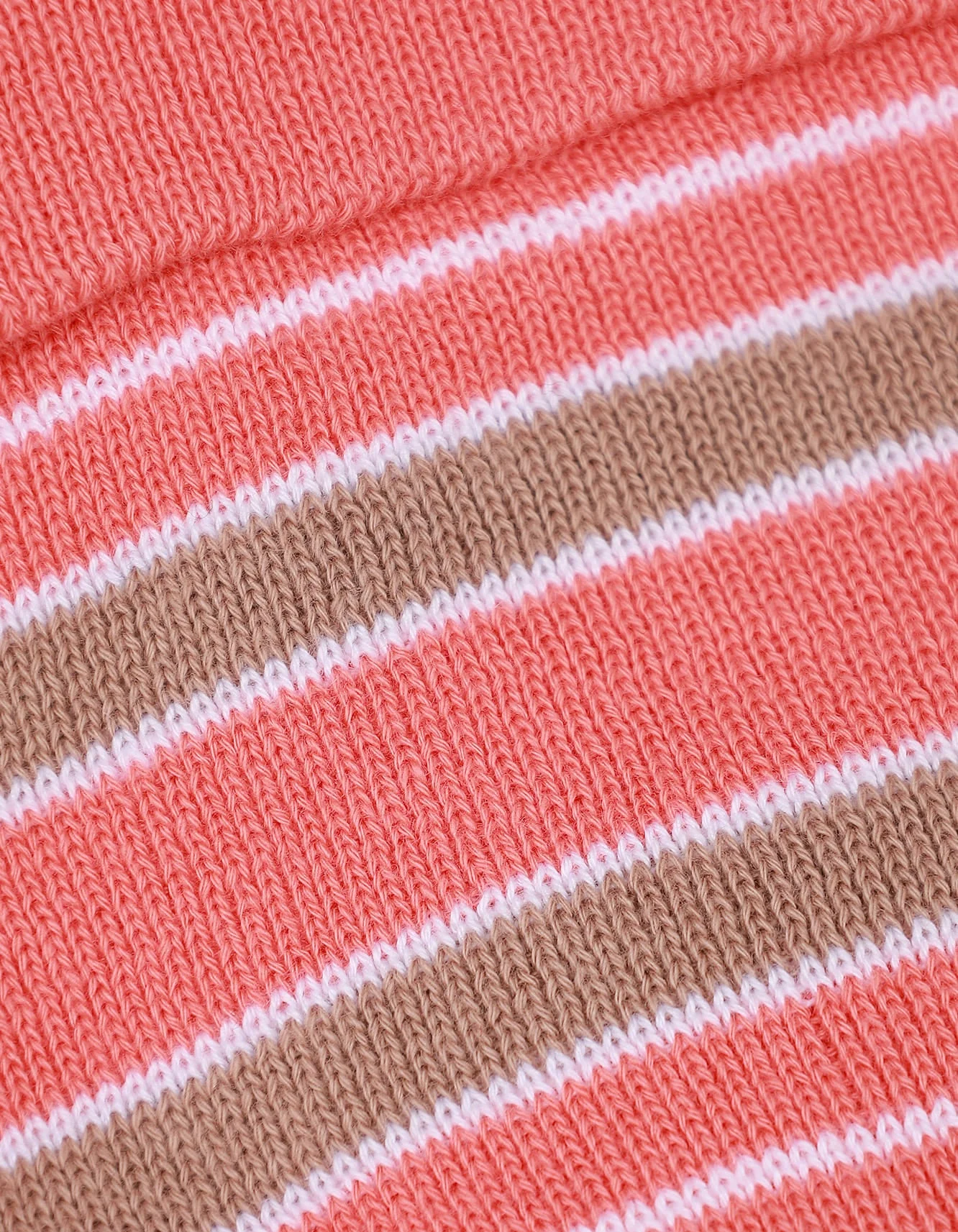 Zubaida's Caps Woolen Peach Base With Stripes - Image 2