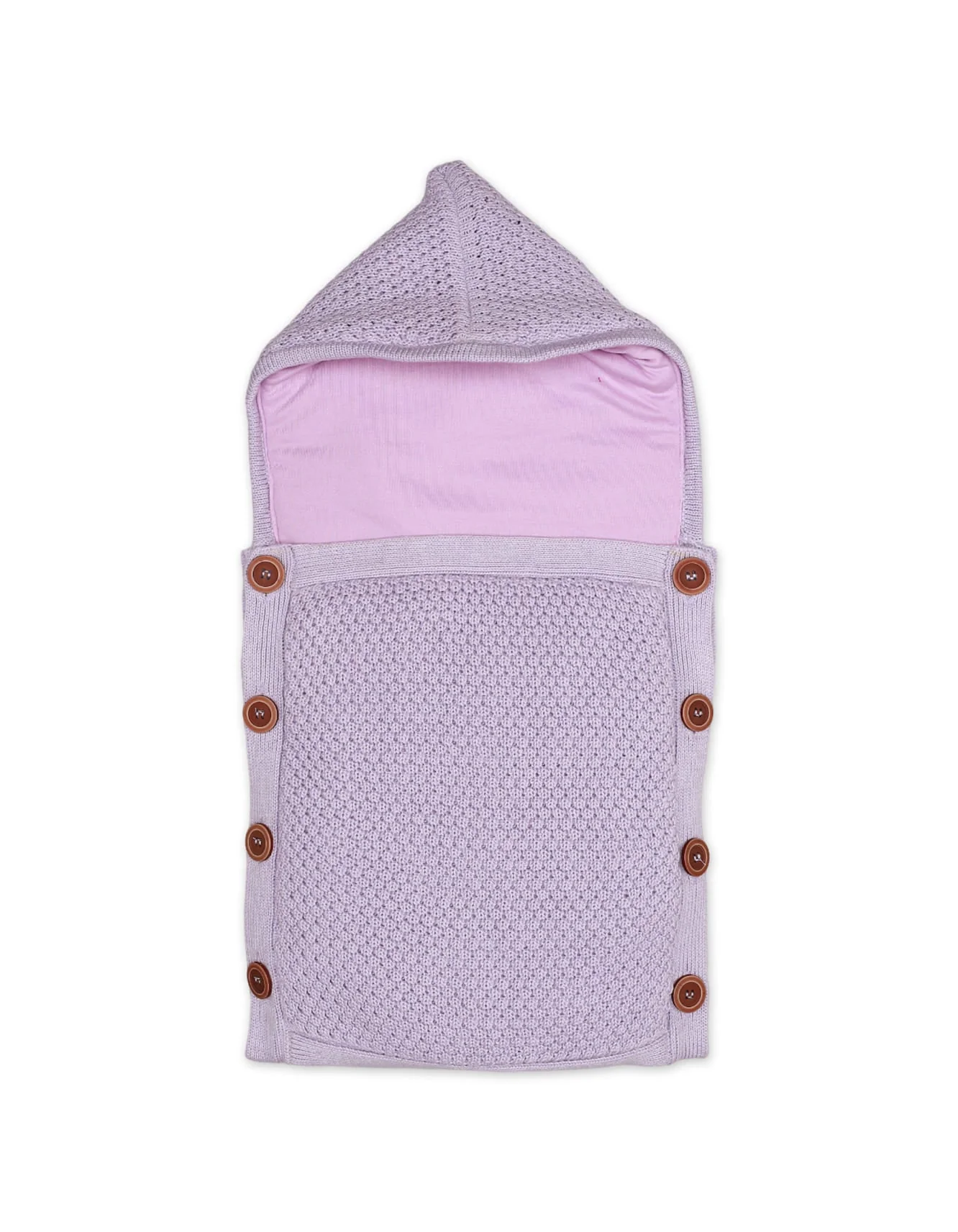 Zubaida's Carry Nest Woolen Lilac Front Button