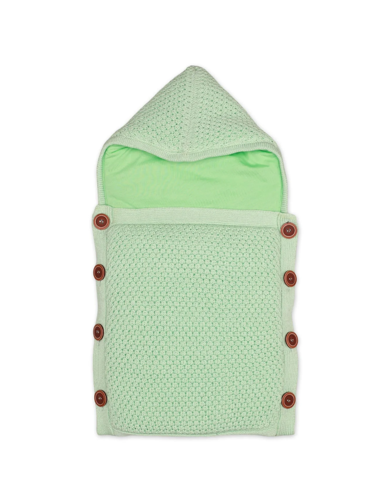 Zubaida's Carry Nest Woolen Mint Front Button