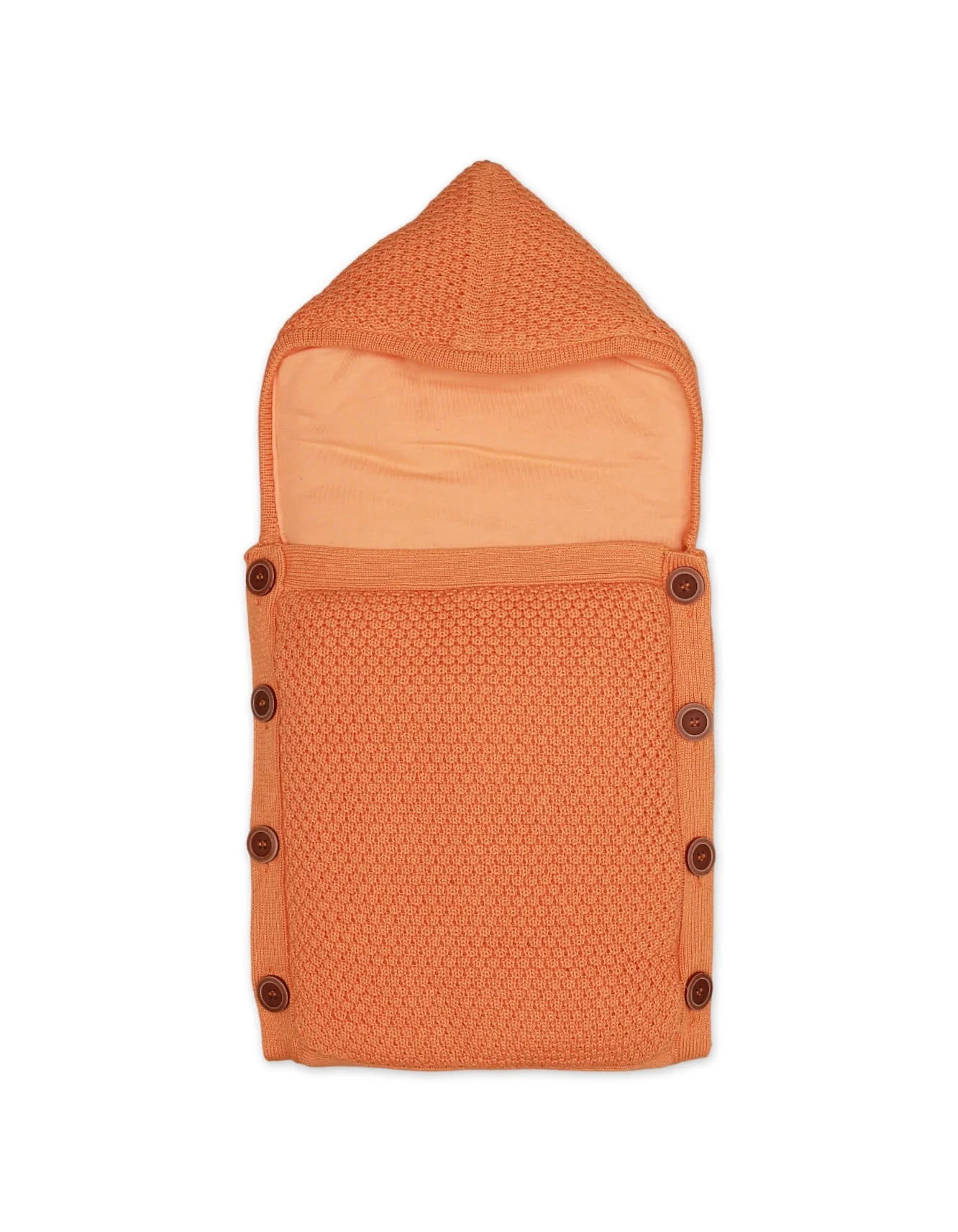 Zubaida's Carry Nest Woolen Orange Front Button