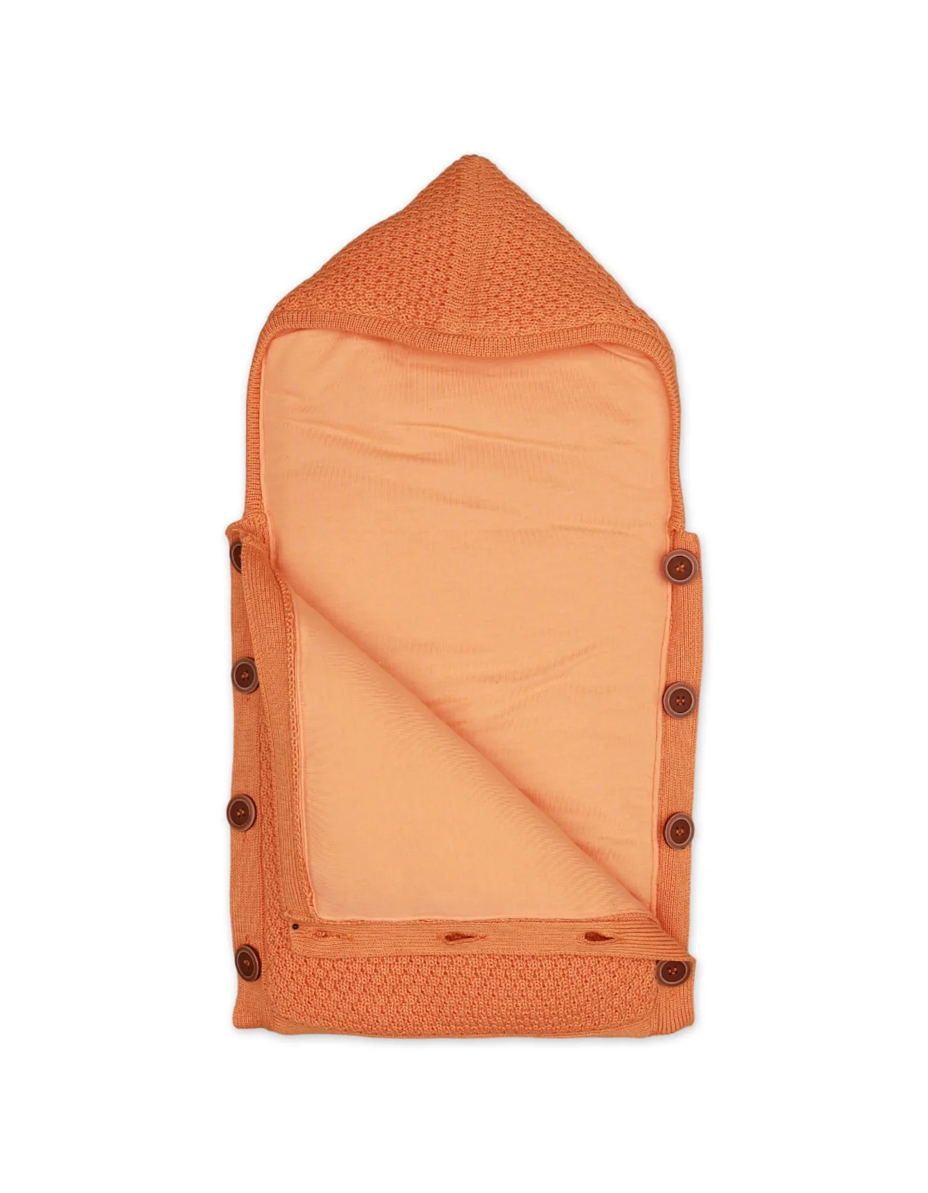 Zubaida's Carry Nest Woolen Orange Front Button - Image 2