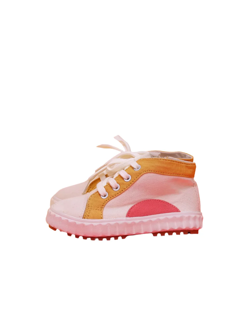 Casual Shoes Pink and Mustard for Girls - Image 3
