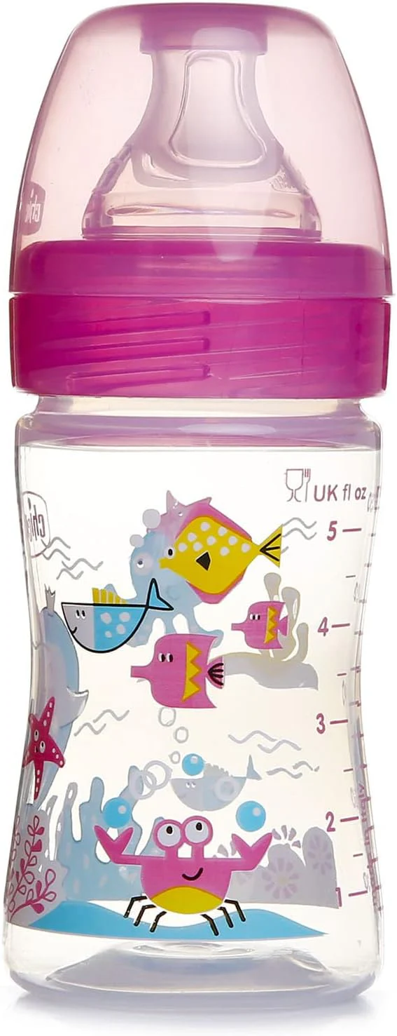 Chicco Benessere Slow Flow Plastic Bottle with Silicone Teat 150 ML 00028611100000 at Zubaidas Official™ - Image 3