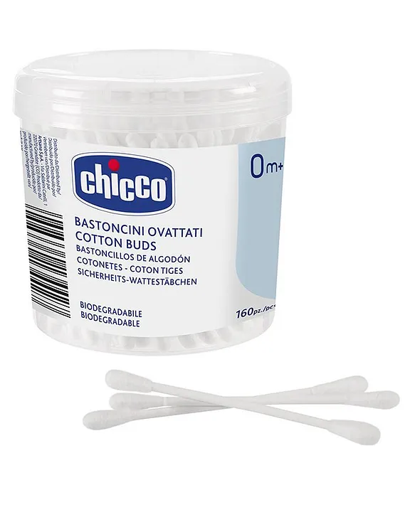 Chicco® Cotton Buds 160Pcs 00010442000000 at Zubaidas Official™ Pakistan