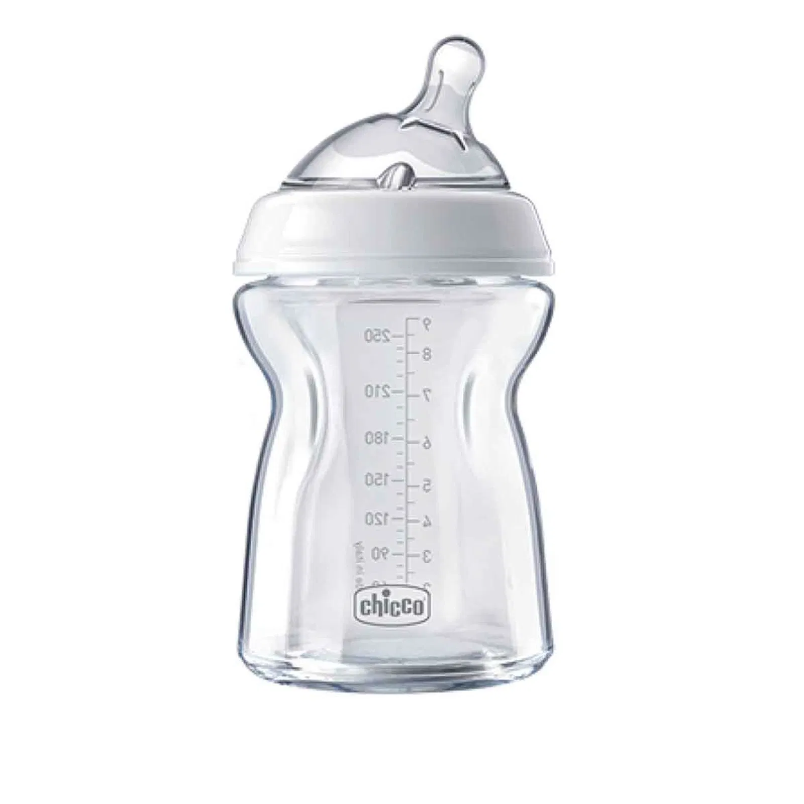 Chicco Feeding Bottle Natural Feeling GLASS 0 M+ 250 ML 00080623000000 at Zubaidas Official™
