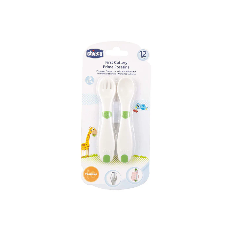Chicco First Cutlery 12 M+ Green 00006830000000 at Zubaidas Official™