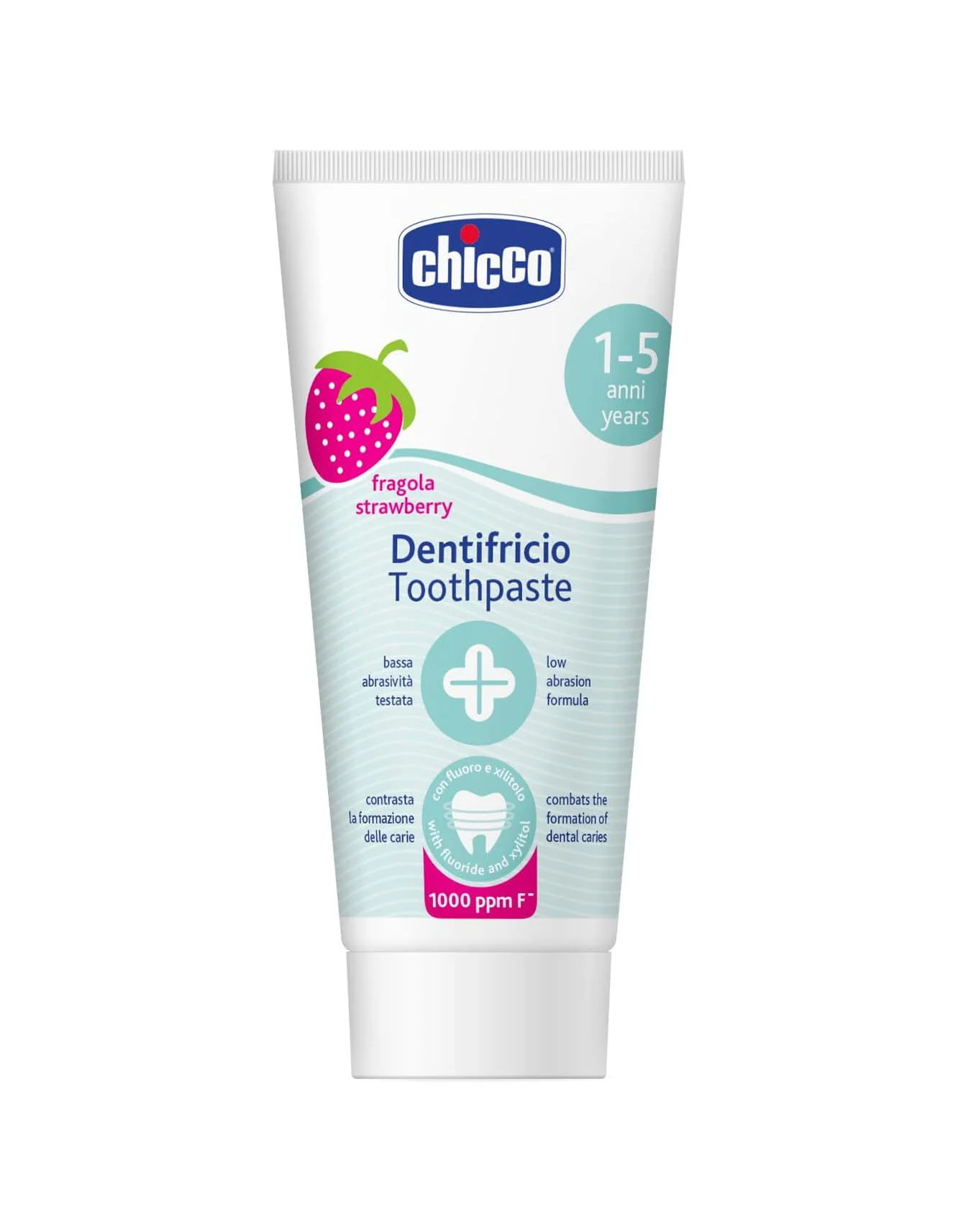 Zubaida's Chicco Toothpaste Strawberry 12M+ 50ML With Fluoride (Chi-00007429000000)