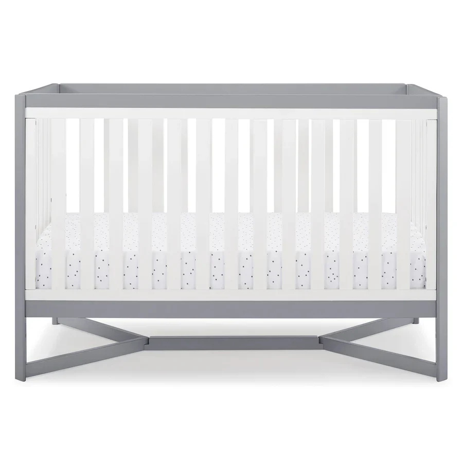 Delta Children Tribeca Convertible Crib 6792-027 White with Grey at Zubaidas - Image 4