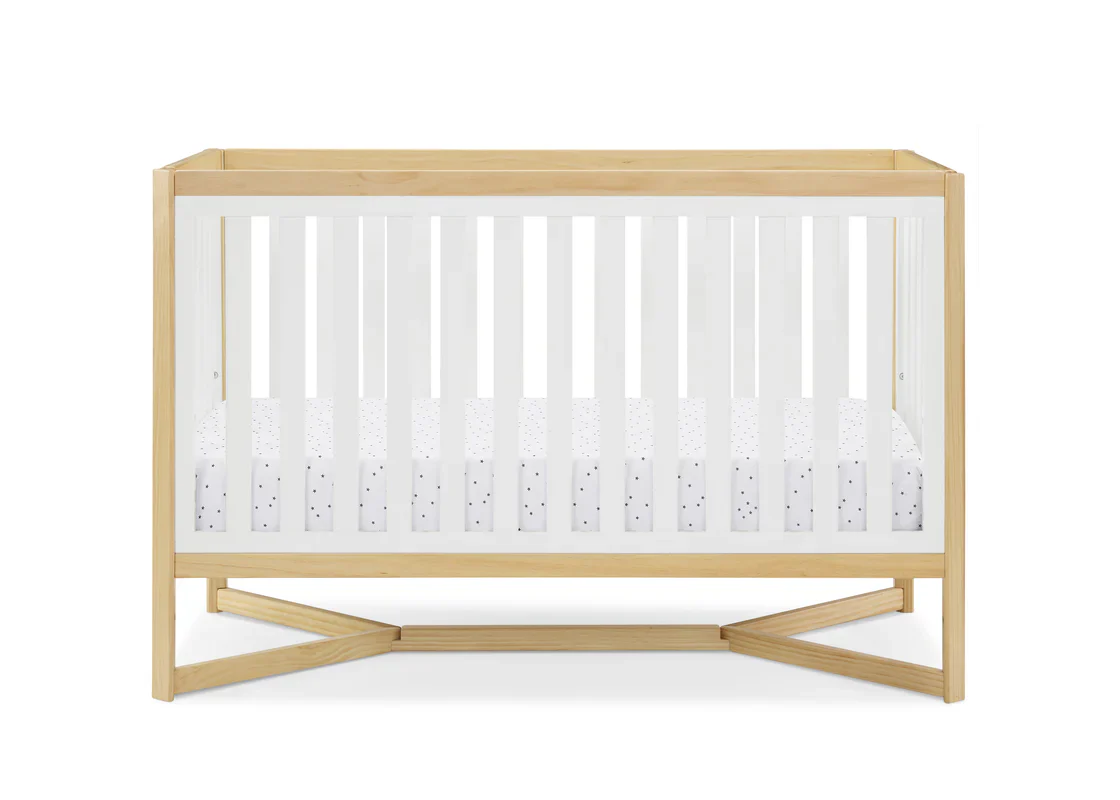 Delta Children Tribeca Convertible Crib 6792-123 Bianca White with Natural at Zubaidas - Image 10