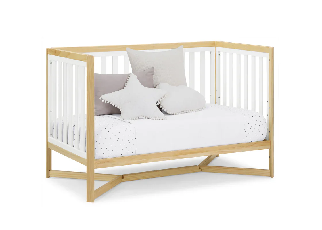 Delta Children Tribeca Convertible Crib 6792-123 Bianca White with Natural at Zubaidas - Image 11