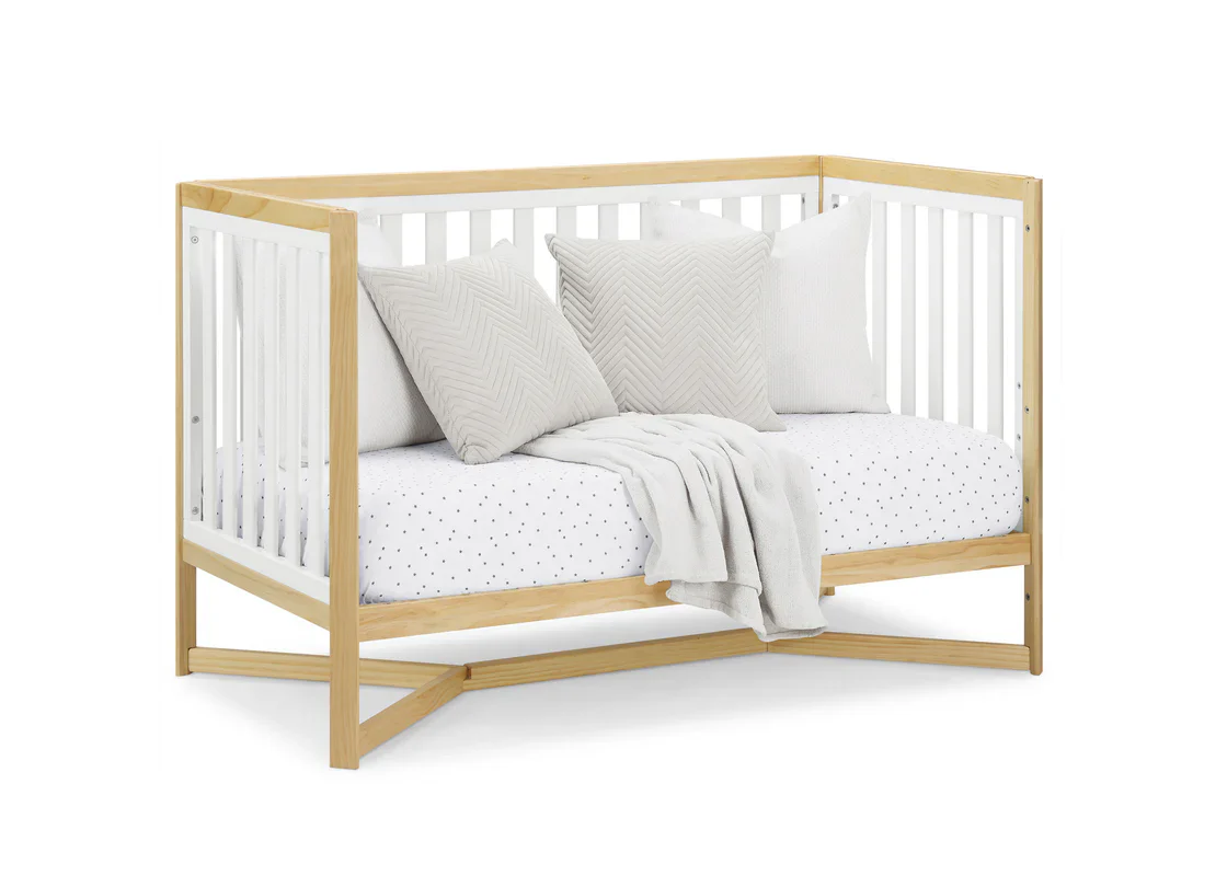 Delta Children Tribeca Convertible Crib 6792-123 Bianca White with Natural at Zubaidas - Image 12