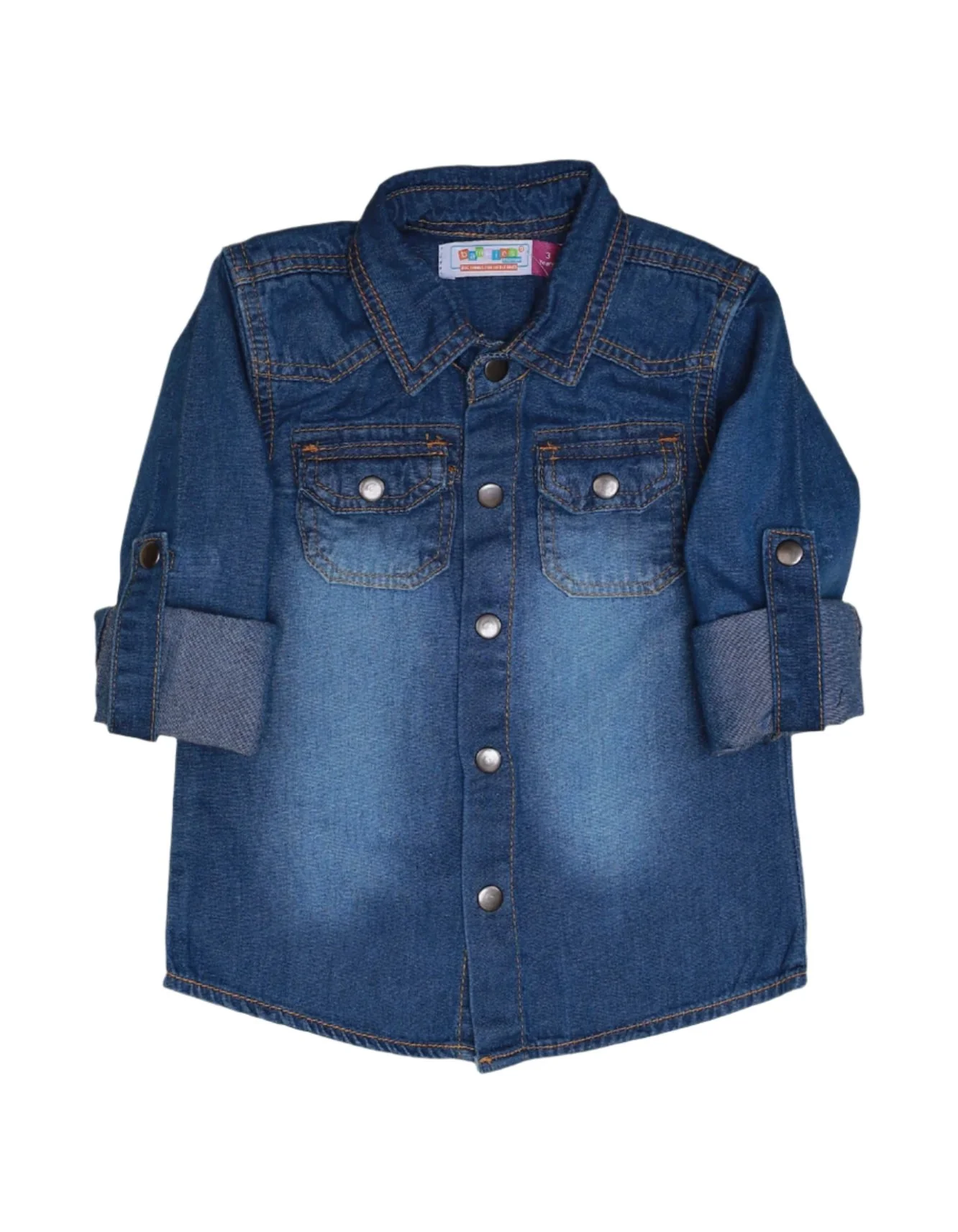 Zubaida's Denim Shirt Blue for Boys - Toddler - Image 2