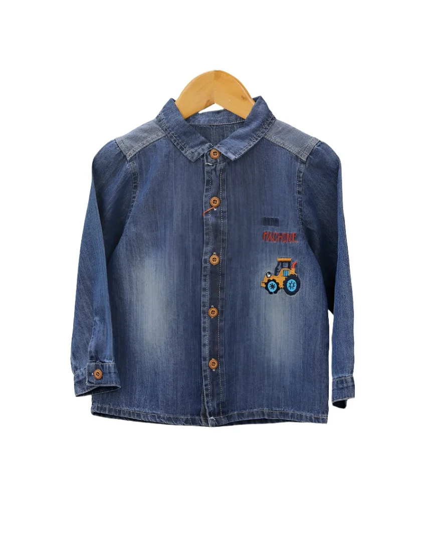 Denim Shirt Faded Style for Boys