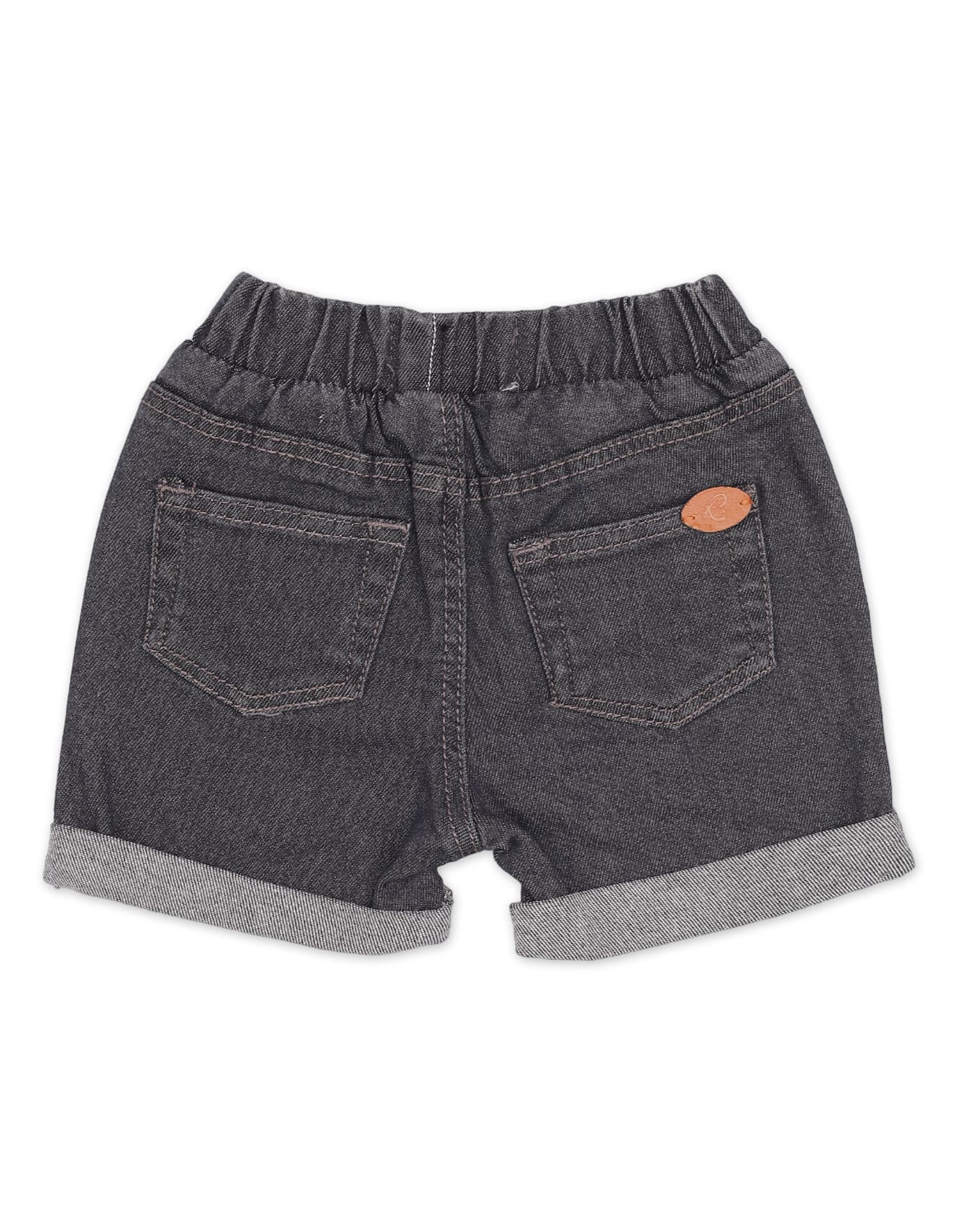 Zubaida's Denim Shorts Dark Grey - Image 2