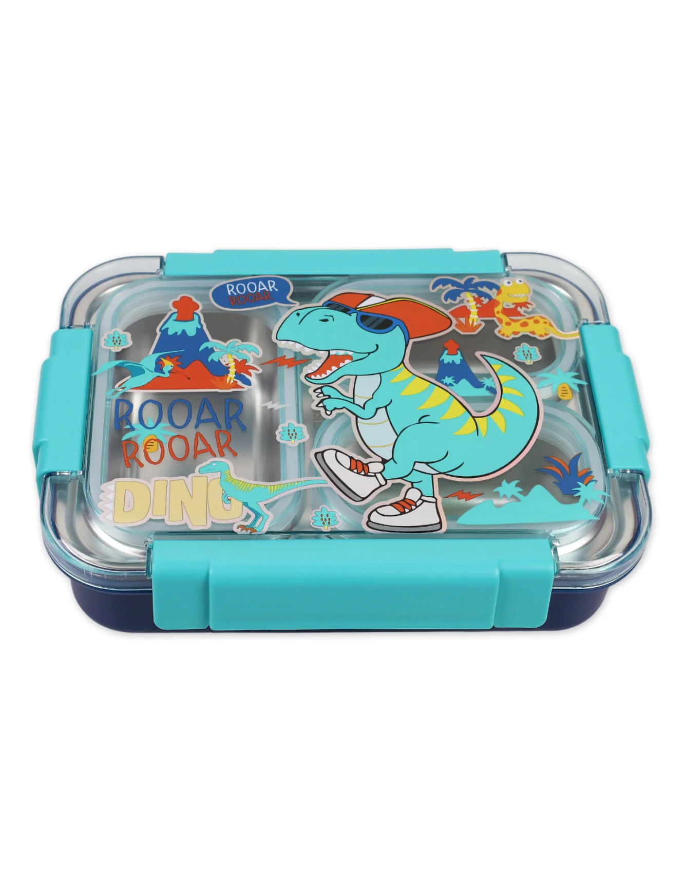 Lunch Box Dino Stainless Steel at Zubaidas Official™ Pakistan - Image 3