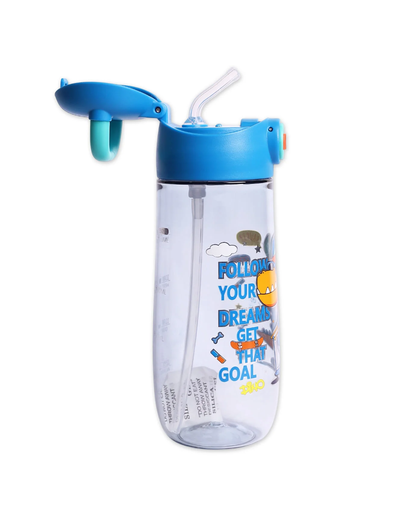 Water Bottle Dino with Straw at Zubaidas Official™ Pakistan - Image 2