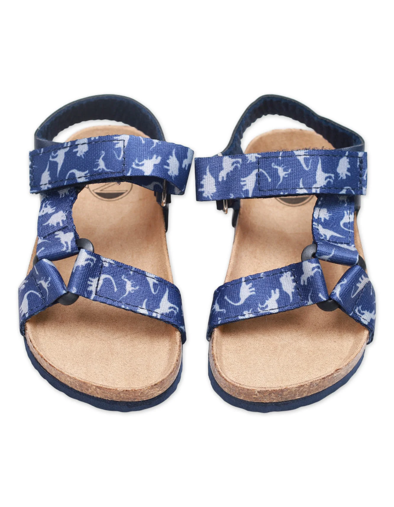 DinoSteps Kids’ Dinosaur Sandals – Velcro Strap & Cork Footbed