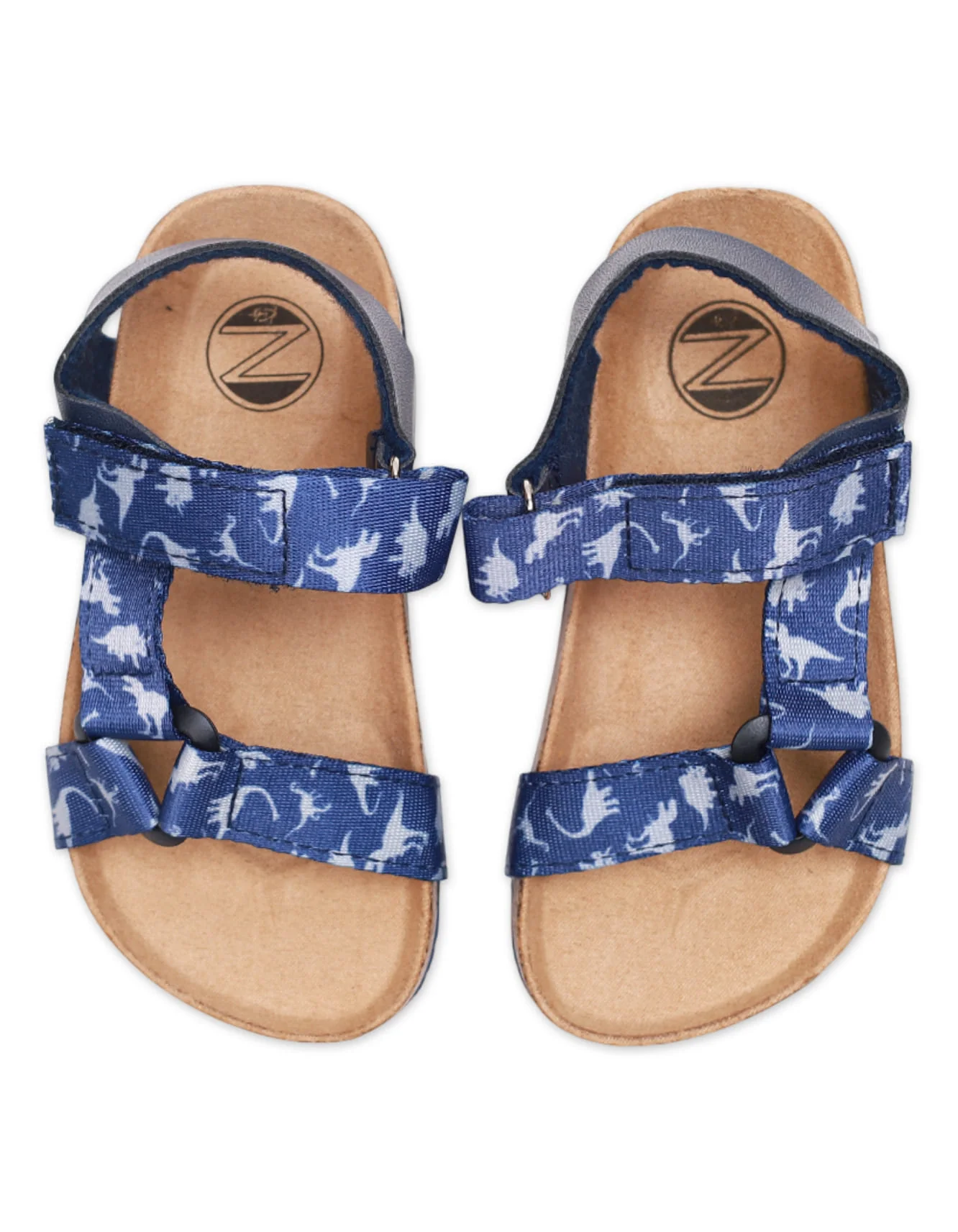 DinoSteps Kids’ Dinosaur Sandals – Velcro Strap & Cork Footbed - Image 2