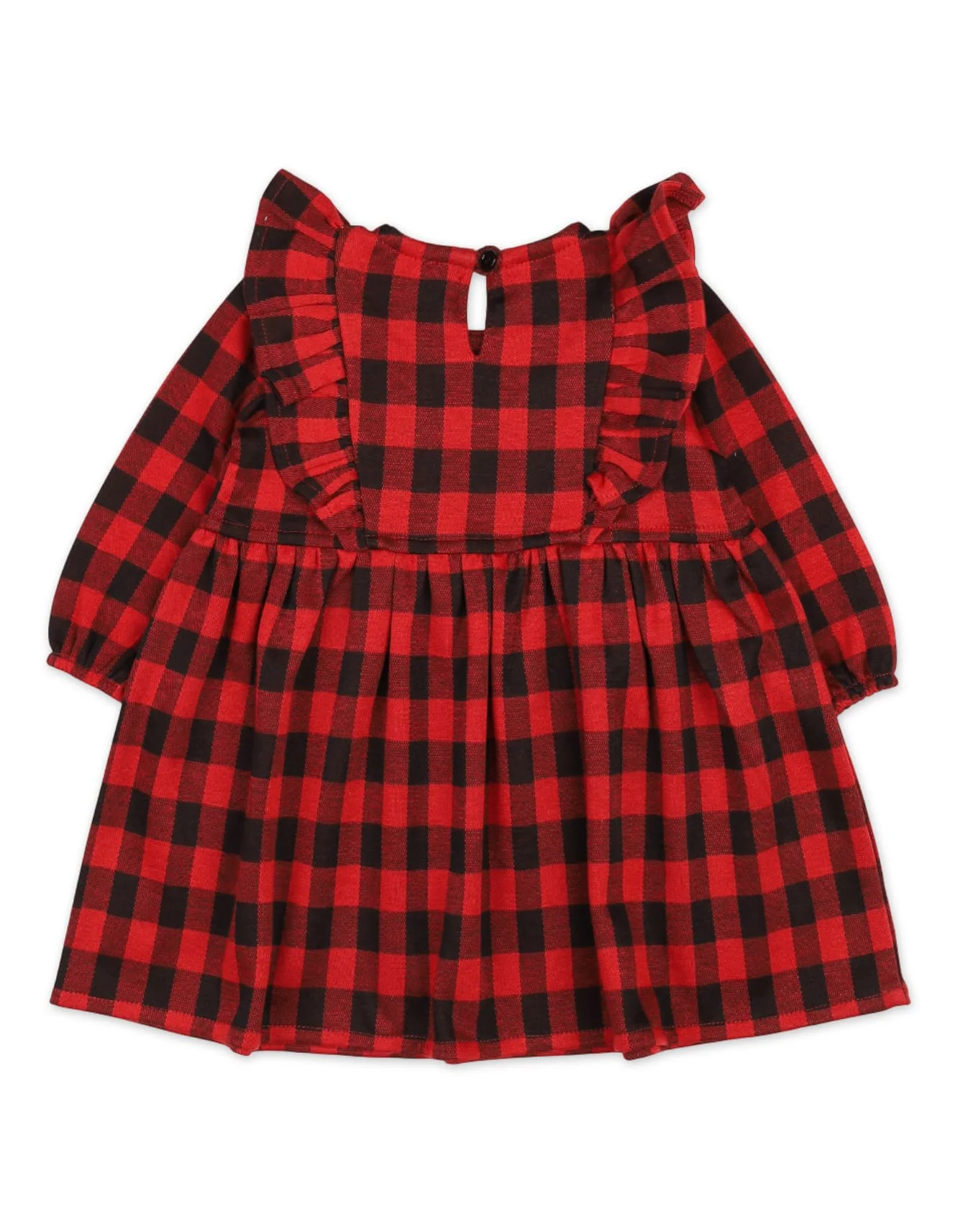 Dress Bambies Ruffled Plaid Red at Zubaidas - Image 3