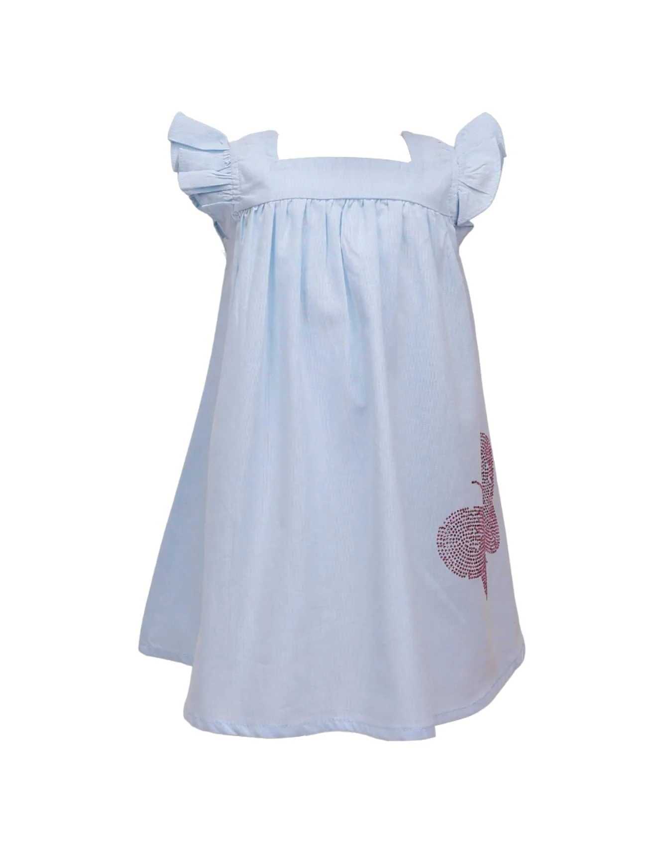 Zubaida's Dress with Diamontees Butterfly