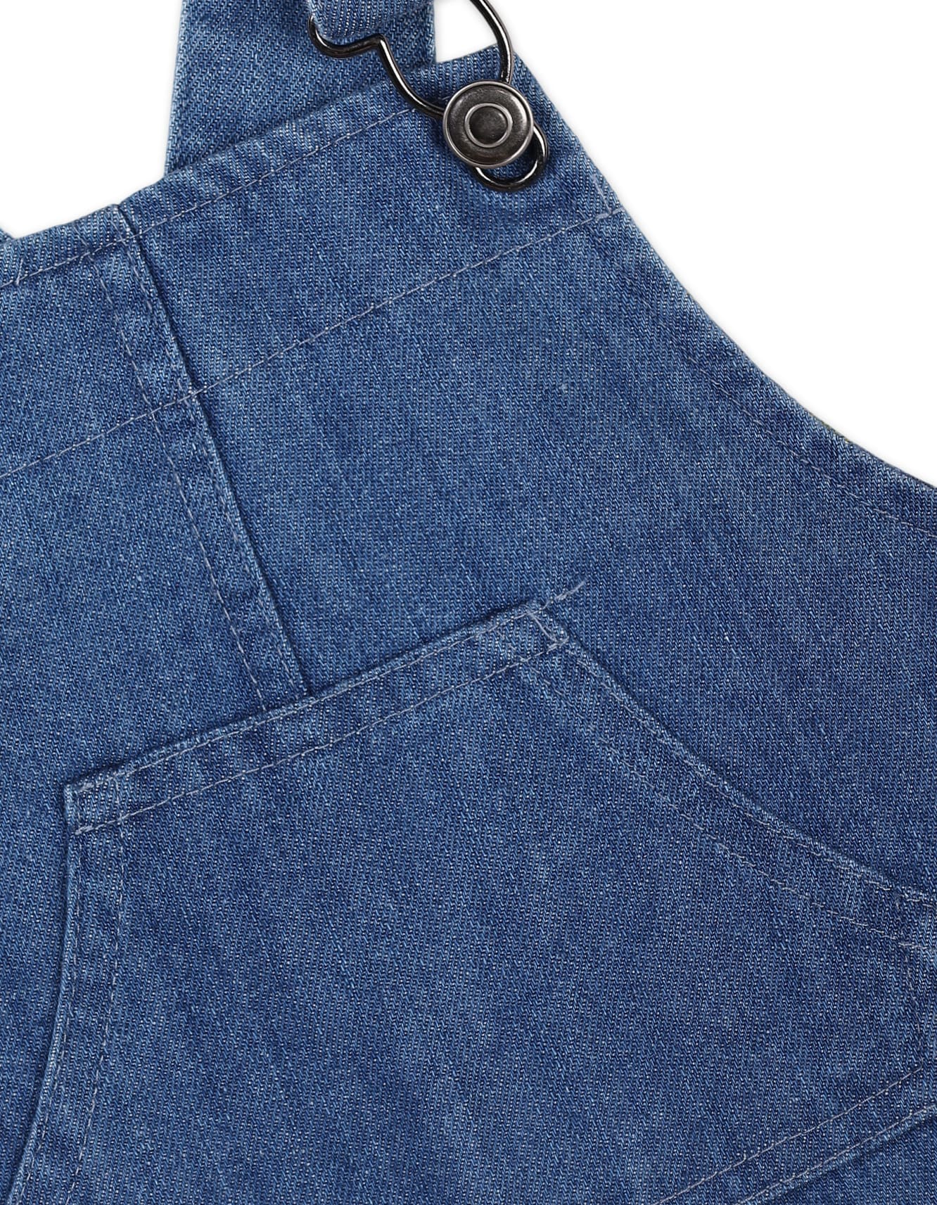 Dungaree Winter Suit Bambies Denim Blue and Cream at Zubaidas - Image 3